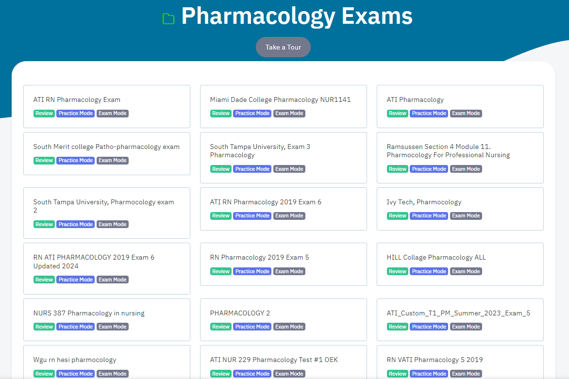 ATI Pharmacology Proctored Exam